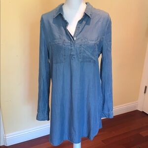 Blue Denim Shirt Dress